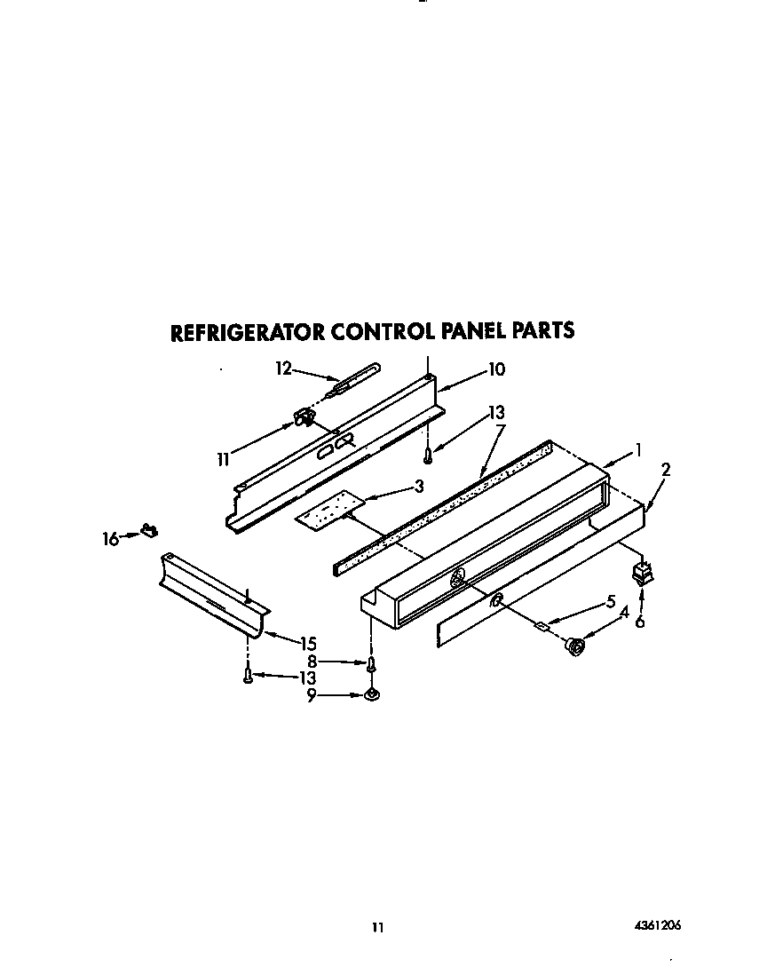 KitchenAid KSSS48DYW00 refrigerator control panel diagram