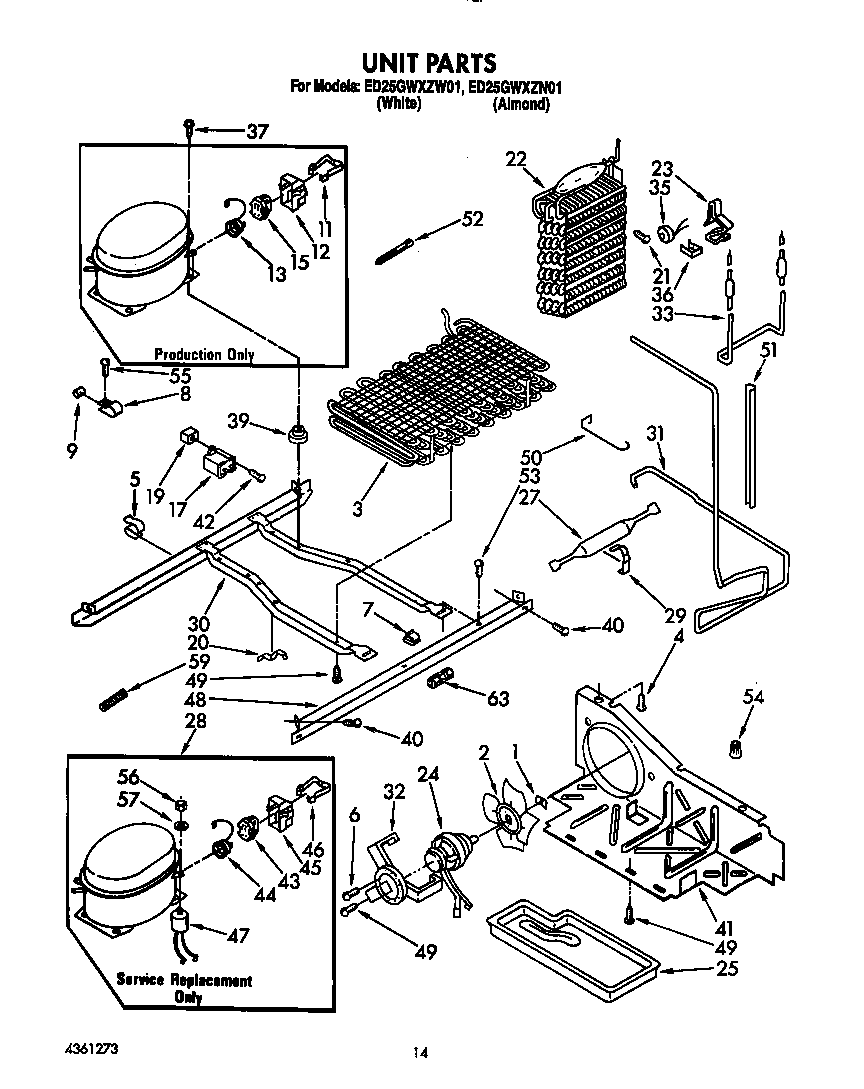 Whirlpool ED25GWXZW01 unit diagram