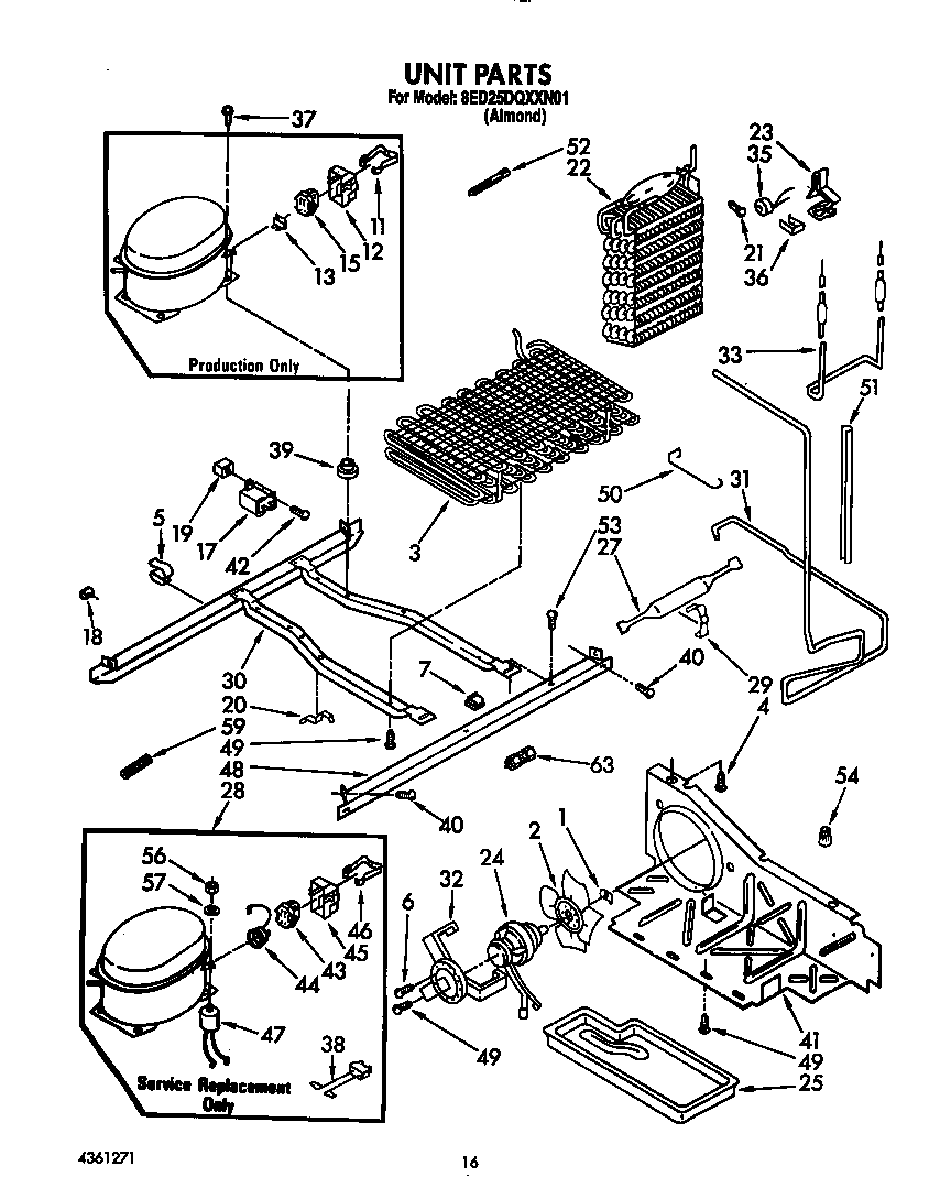 Whirlpool 8ED25DQXXN01 unit diagram