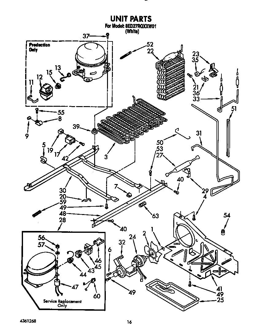 Whirlpool 8ED27RQXXW01 unit diagram