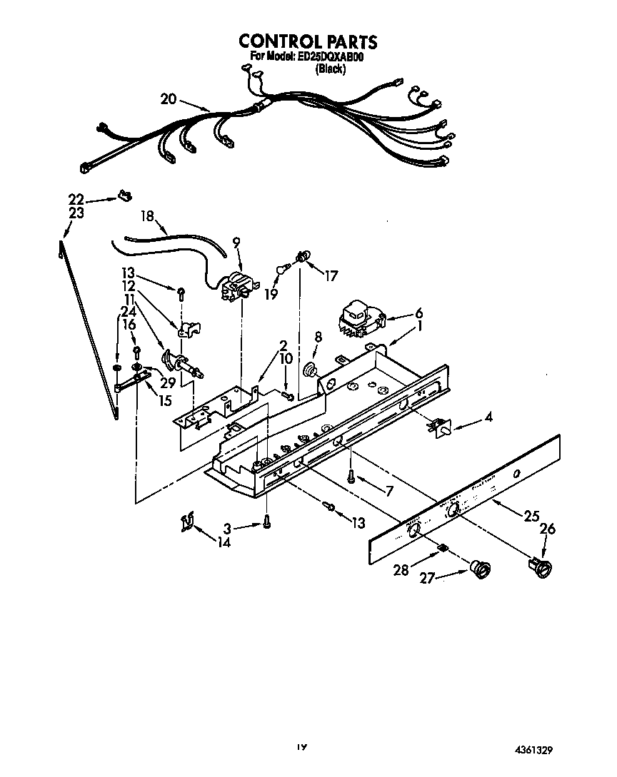 Whirlpool ED25DQXAB00 control diagram