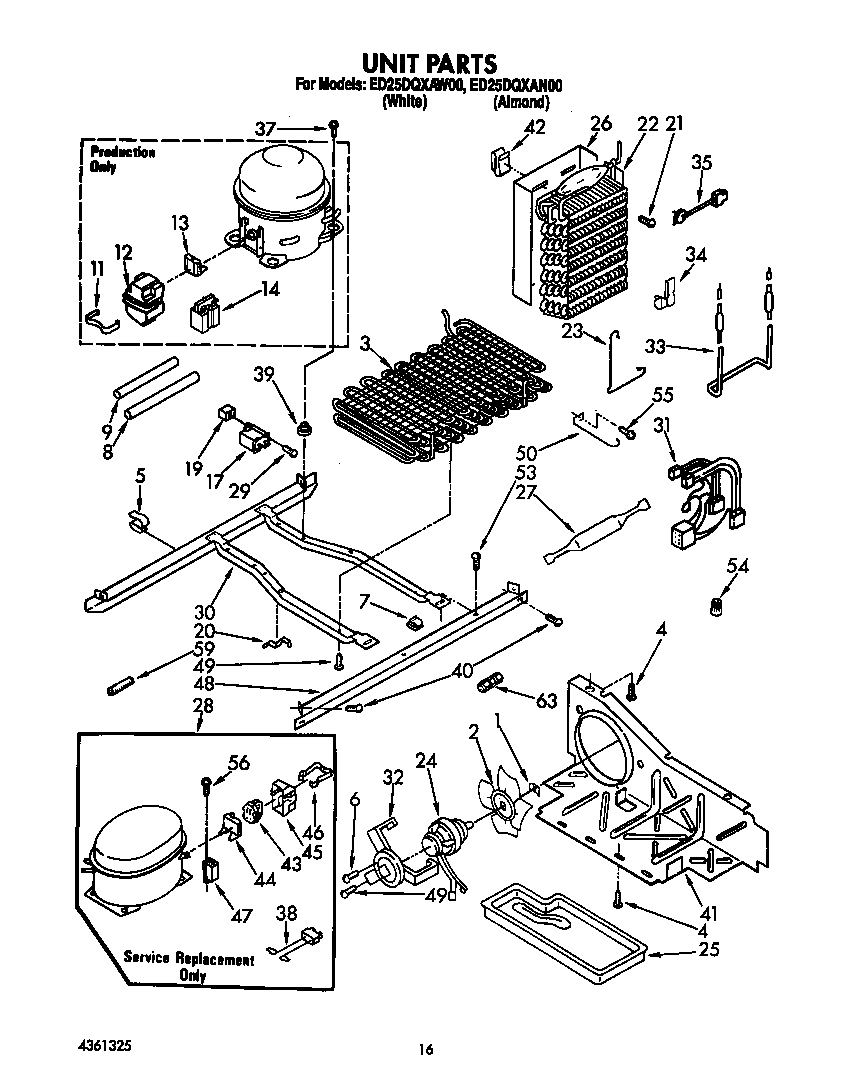 Whirlpool ED25DQXAW00 unit diagram
