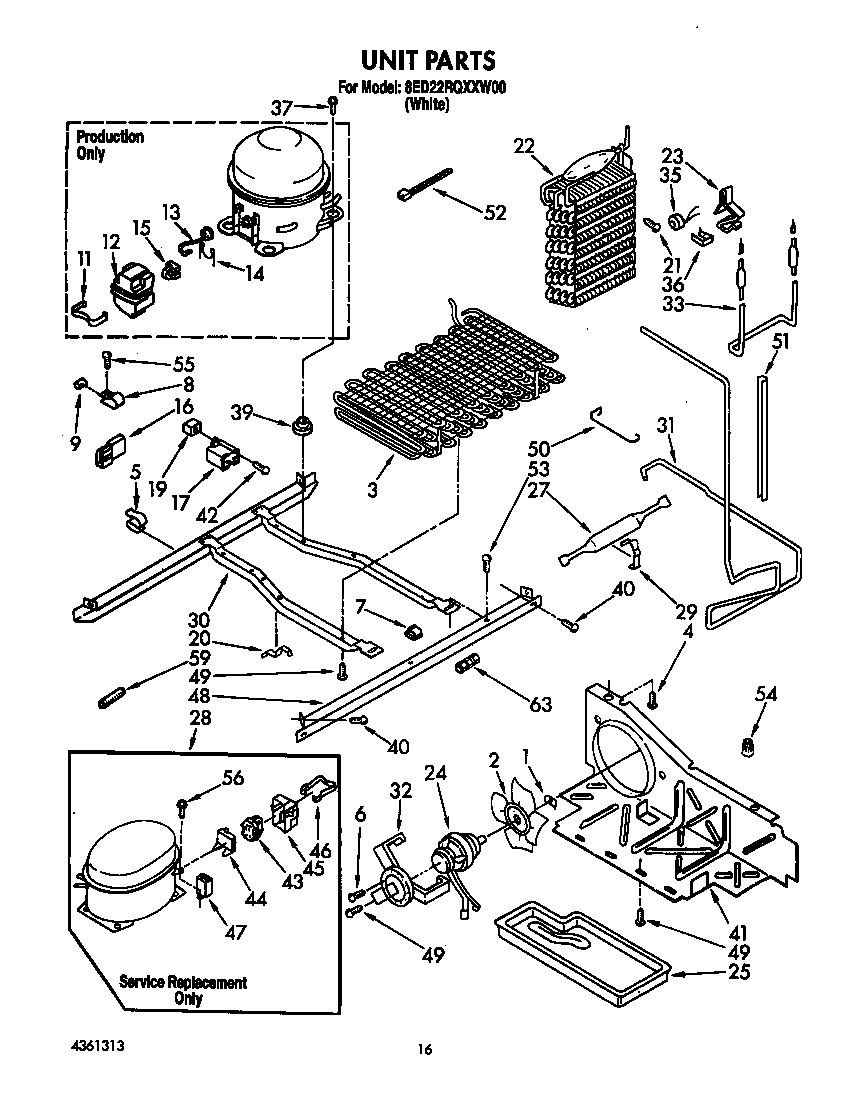 Whirlpool 8ED22RQXXW00 unit diagram
