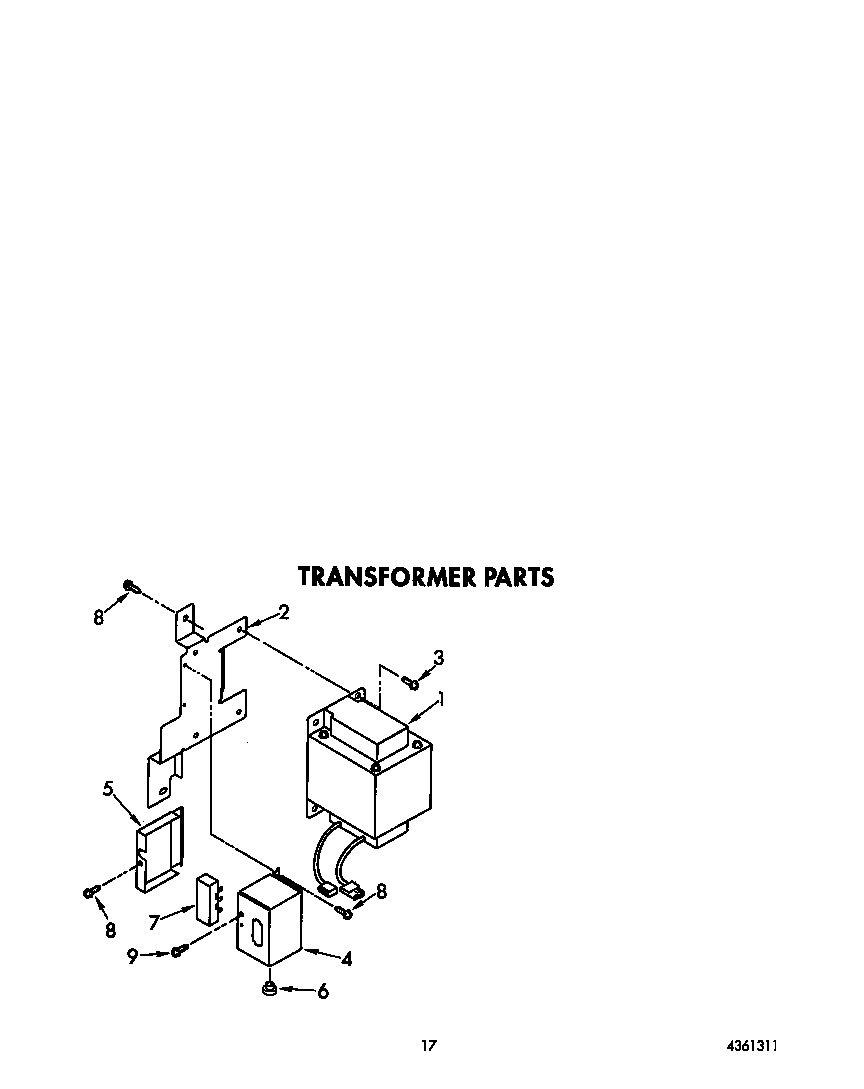 Whirlpool 6ED22RQXWW00 transformer diagram