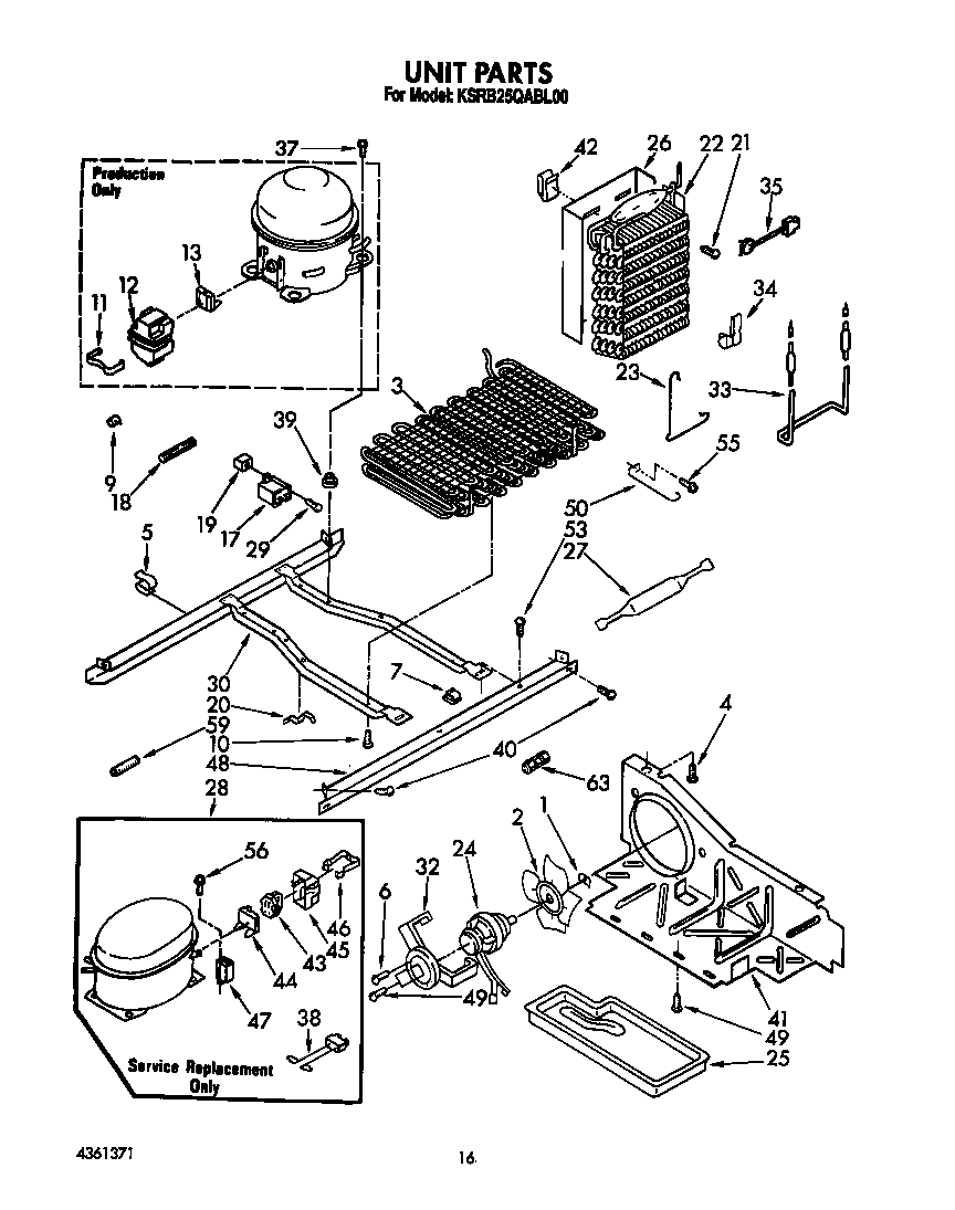 KitchenAid KSRB25QABL00 unit diagram