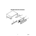 KitchenAid KSSS42DAX01 top grille and unit cover diagram