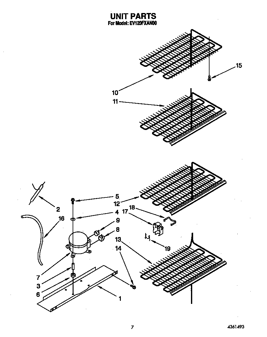 Whirlpool EV120FXAN00 unit diagram