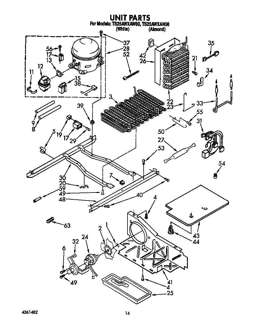 Estate TS25AWXAW00 unit diagram