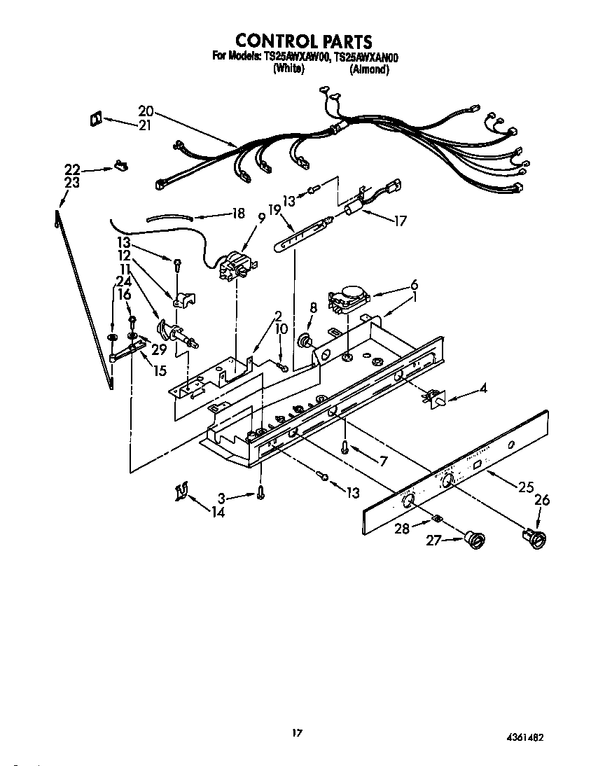 Estate TS25AWXAW00 control diagram