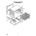 Whirlpool SF0100SRW9 internal oven diagram