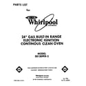 Whirlpool SB130PER3 front cover diagram