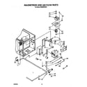 Whirlpool SM988PESW7 magnetron and air flow diagram