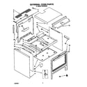 Roper SGS395XX0 external oven diagram