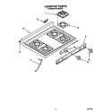Whirlpool SF310PEYQ1 cooktop diagram