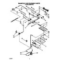 Whirlpool SE960PEYW2 manifold and burner diagram