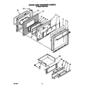 Whirlpool SF385PEYQ0 door and drawer diagram
