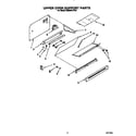 Whirlpool SM980PEYW0 upper oven support diagram