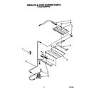 Whirlpool SM980PEYW0 broiler and oven burner diagram