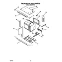Whirlpool SM980PEYW0 microwave body diagram