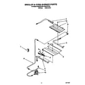 Whirlpool SF367PEYW0 broiler and oven burner diagram