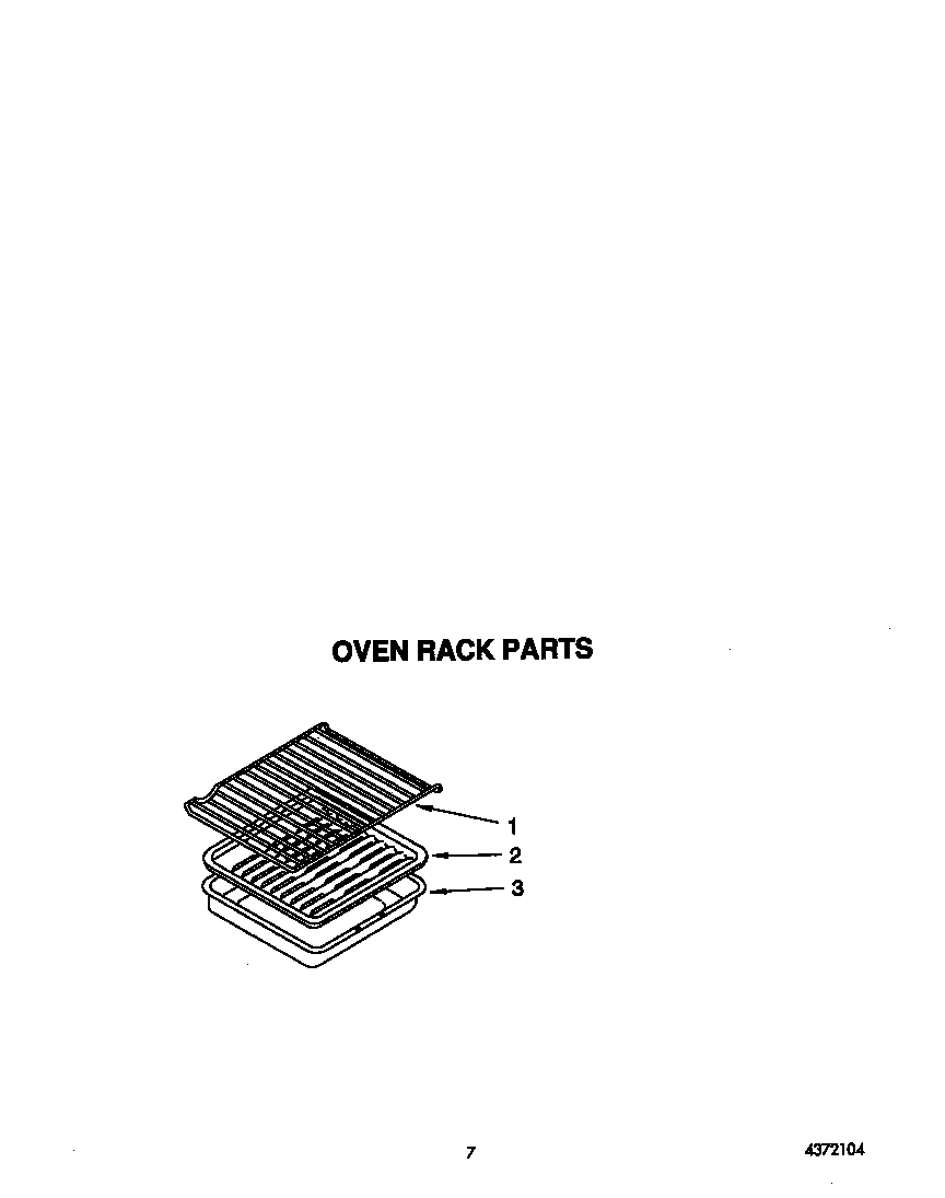 Roper FGS395YW1 oven rack diagram