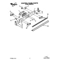 Whirlpool RS363PXYH2 control panel diagram