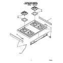 Whirlpool SM980PEYW2 cooktop diagram