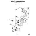 Whirlpool SM980PEYW2 broiler & oven burner diagram