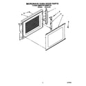 Whirlpool SM980PEYW2 microwave oven door diagram