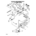 Whirlpool SE960PEYW3 manifold and burner diagram