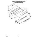 Whirlpool SE960PEYW3 upper oven support diagram