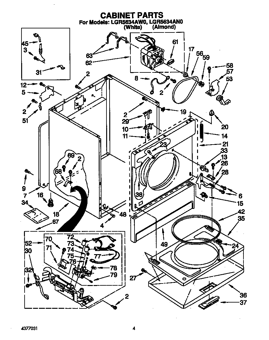 Whirlpool LGR5634AW0 null diagram