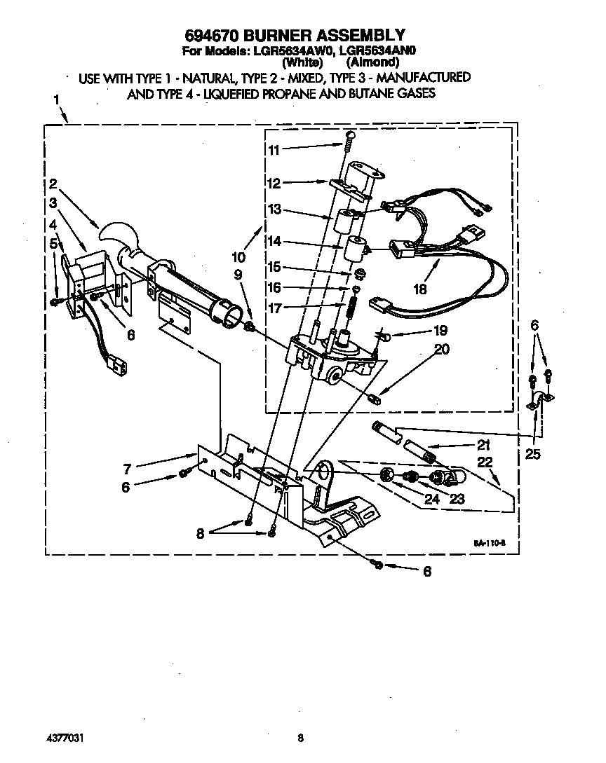 Whirlpool LGR5634AW0 null diagram