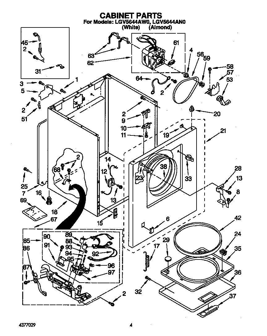 Whirlpool LGV5644AW0 null diagram