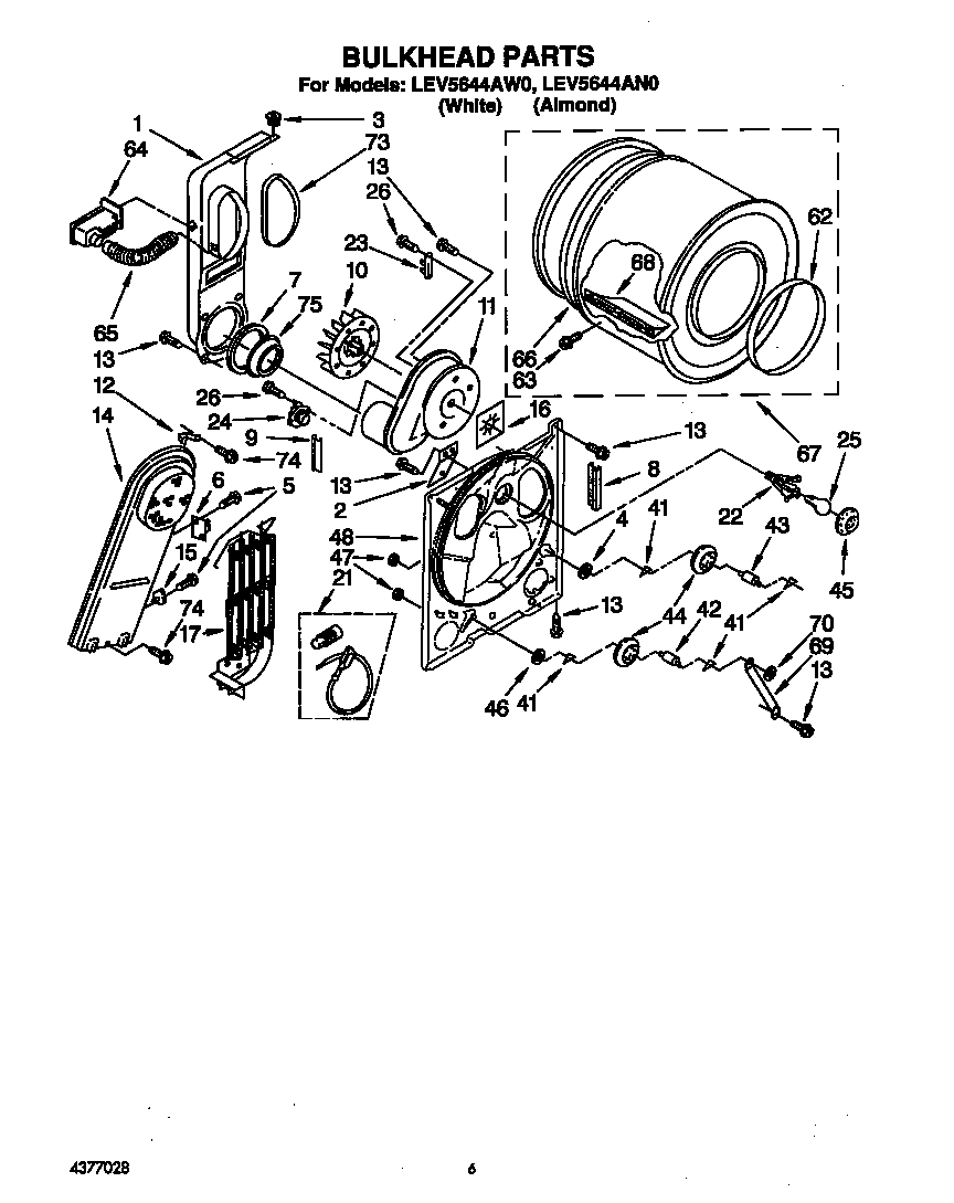 Whirlpool LEV5644AW0 null diagram