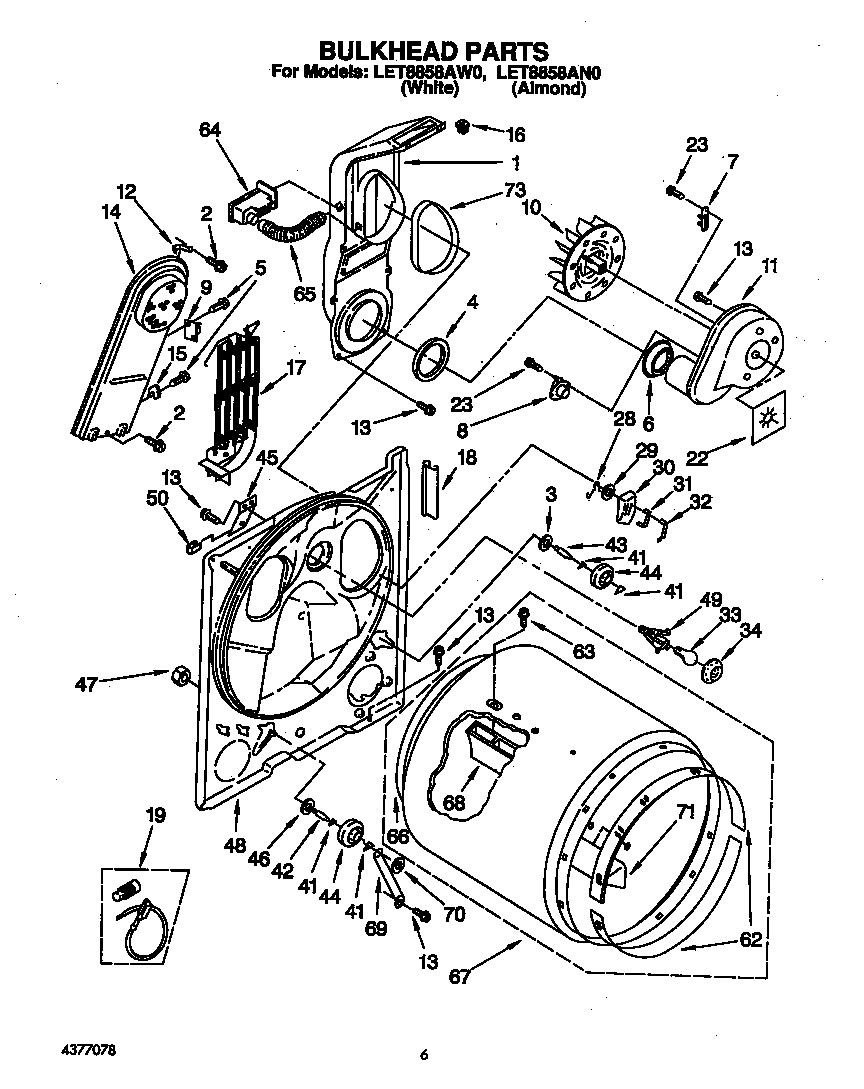 Whirlpool LET8858AW0 null diagram