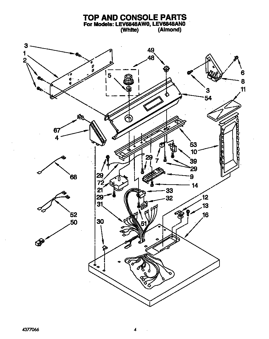 Whirlpool LEV6848AW0 null diagram