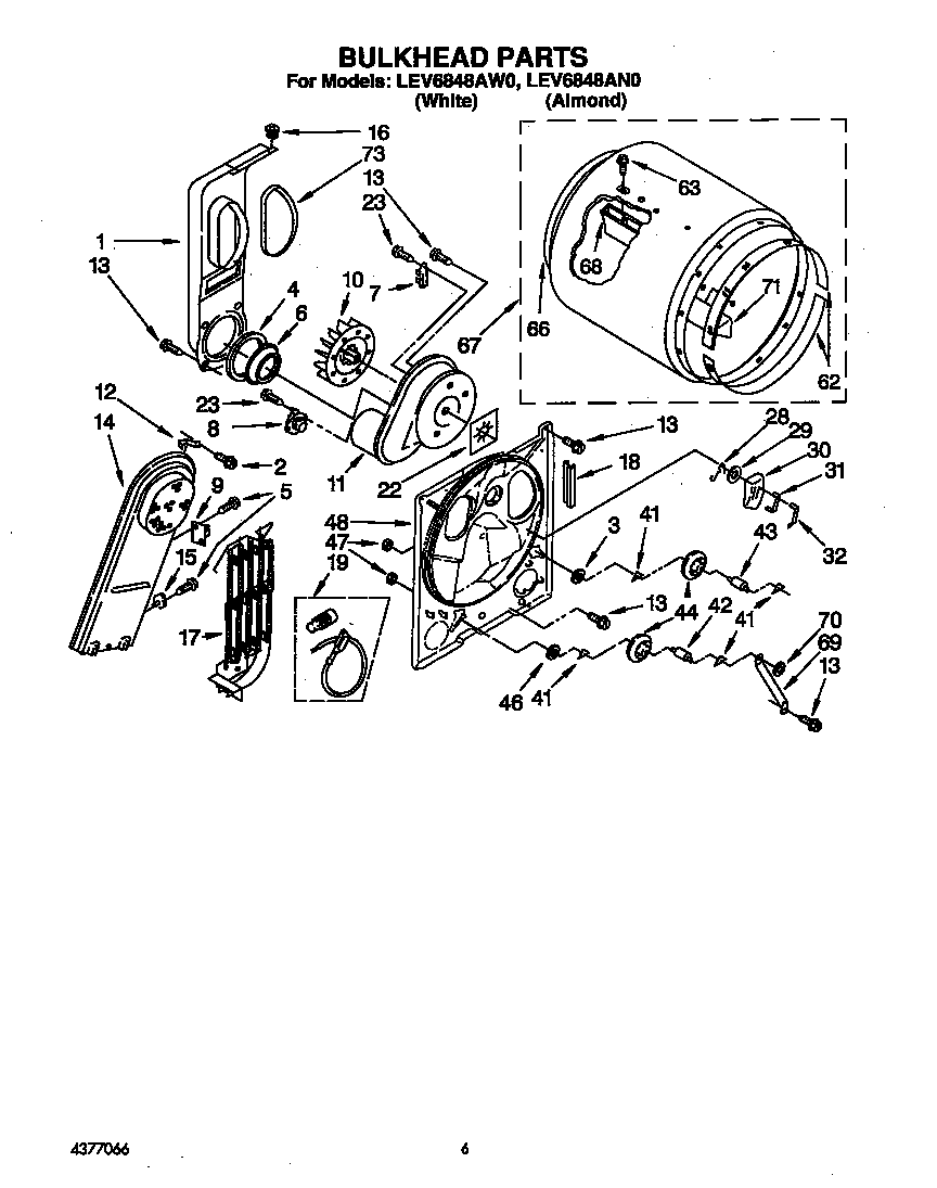 Whirlpool LEV6848AW0 null diagram