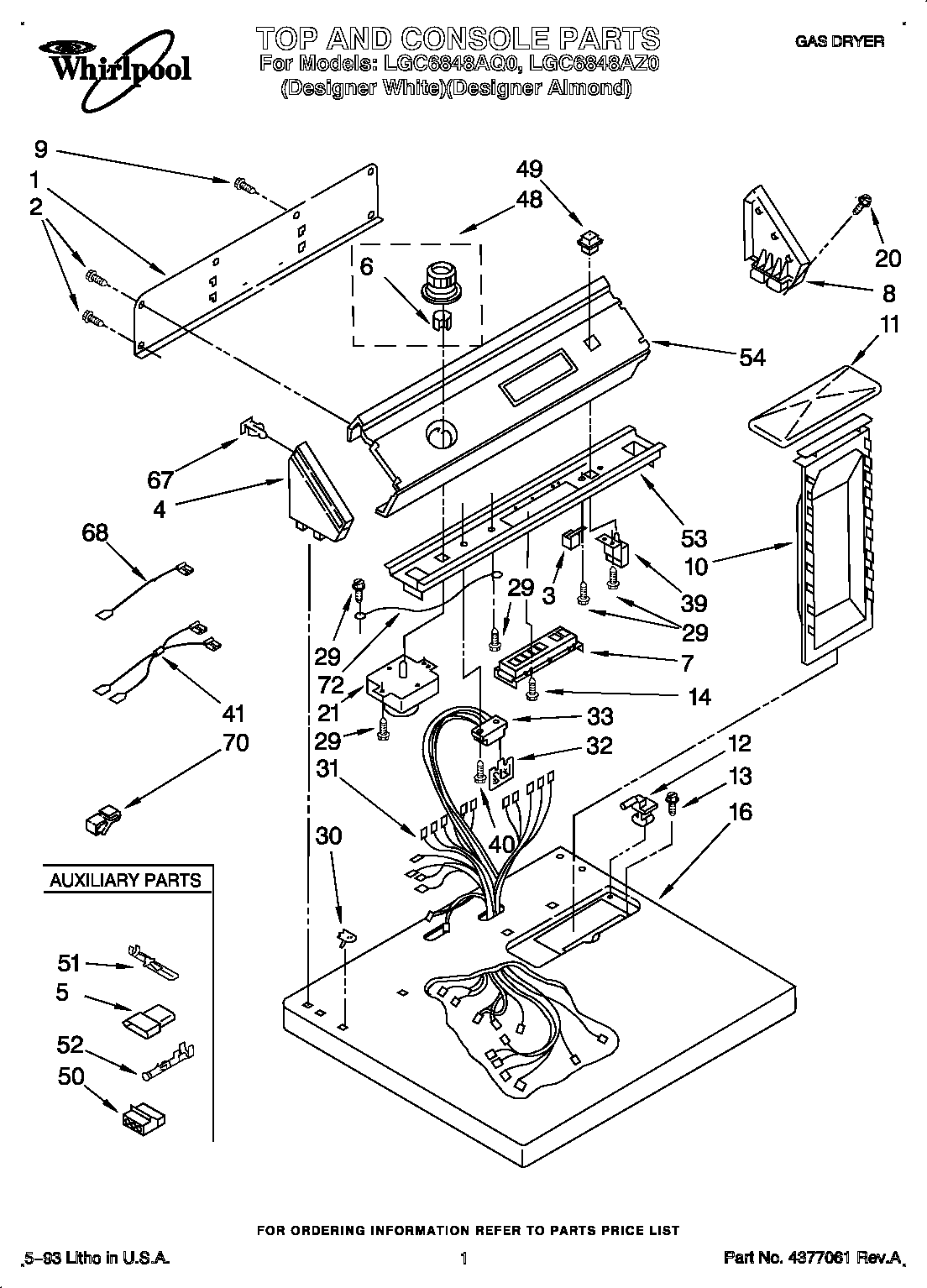 Whirlpool LGC6848AQ0 null diagram