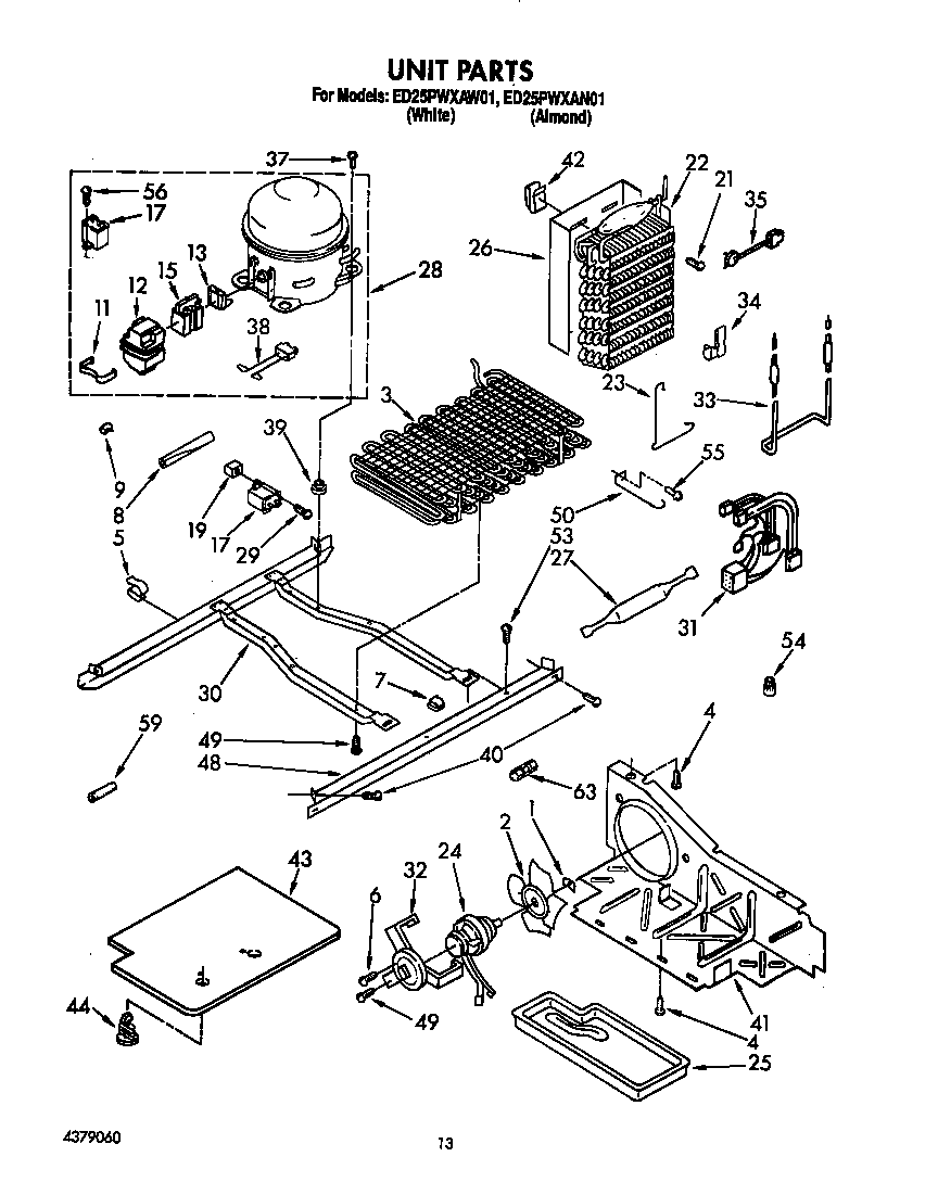 Whirlpool ED25PWXAW01 unit diagram