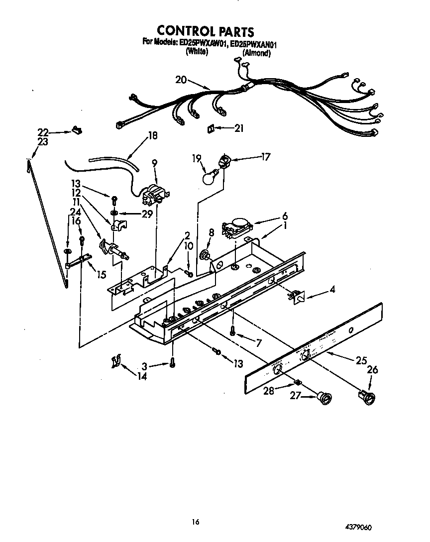 Whirlpool ED25PWXAW01 control diagram
