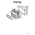 Whirlpool 8ET20ZKXAW00 freezer door diagram