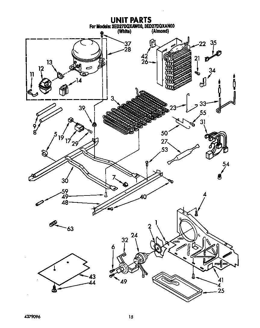 Whirlpool 3ED27DQXAW00 unit diagram