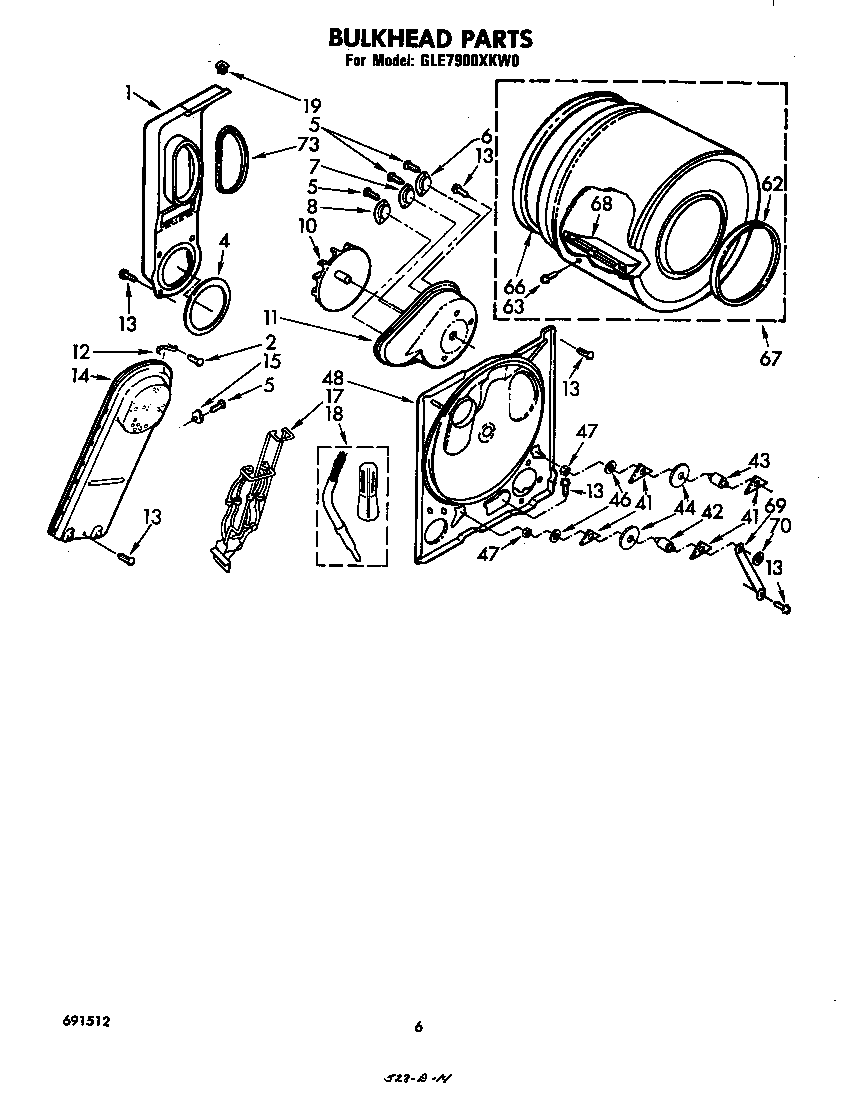 Whirlpool GLE7900XKW0 null diagram