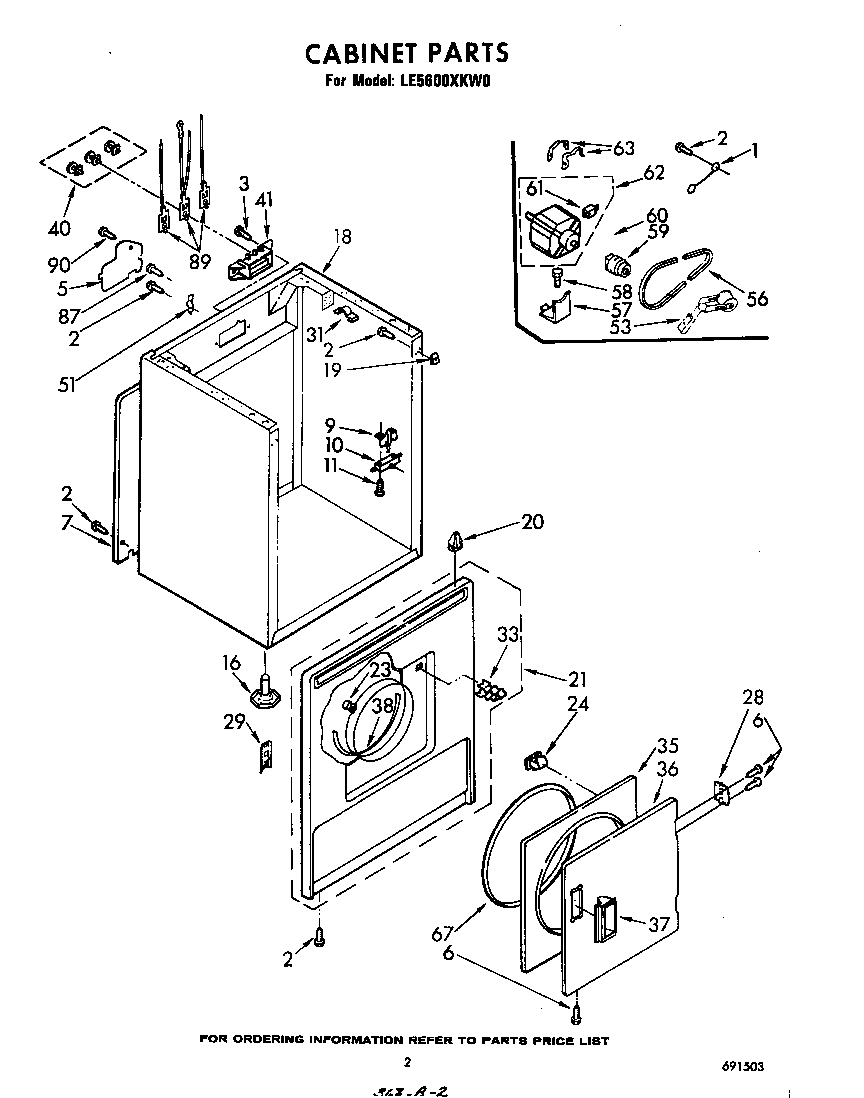 Whirlpool LE5600XKW0 null diagram