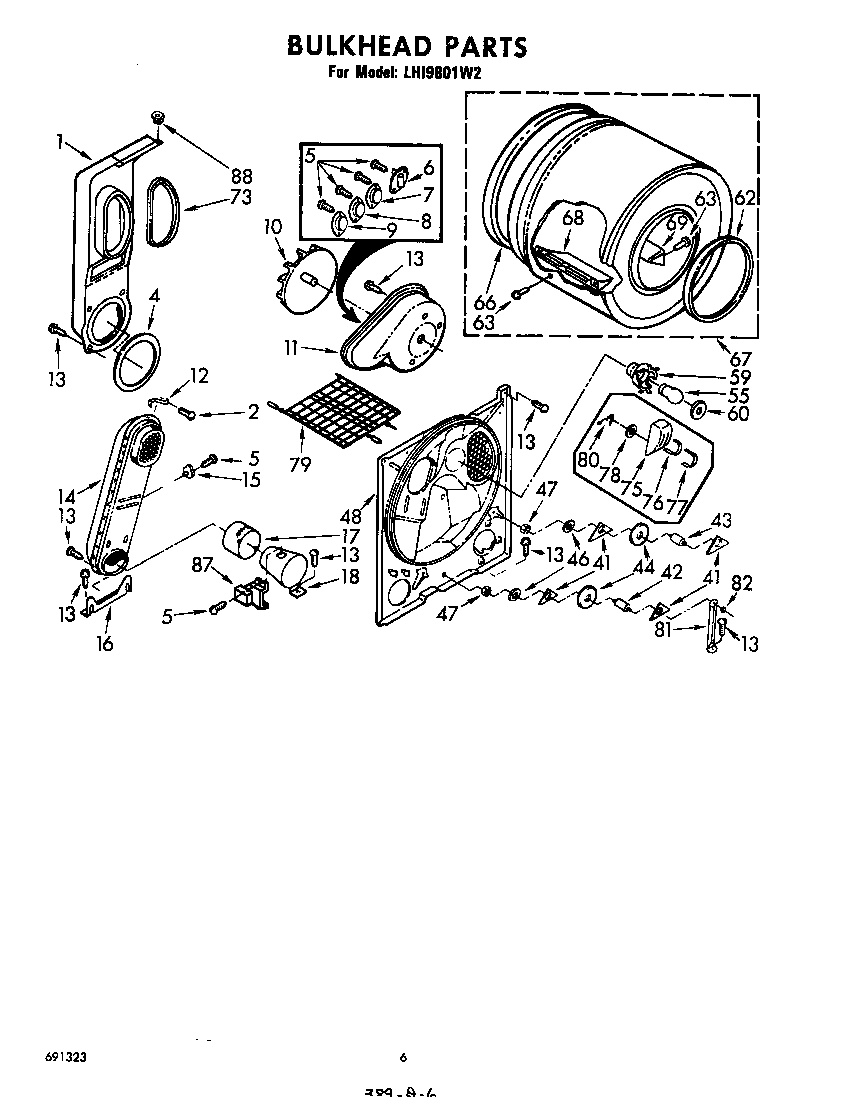 Whirlpool LHI9801W2 bulkhead diagram
