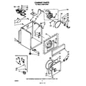 Whirlpool LG5651XKW0 cabinet diagram