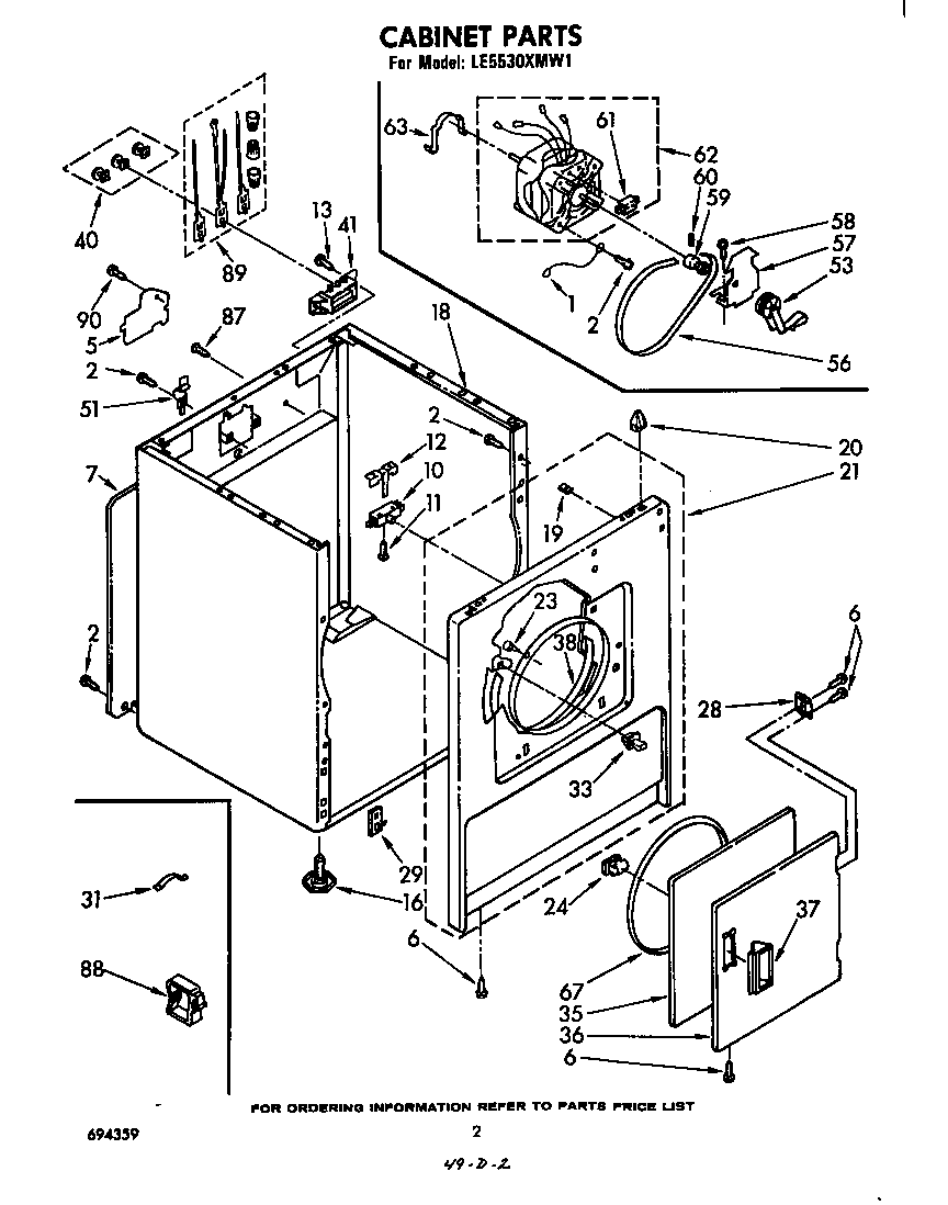 Whirlpool LE5530XMW1 null diagram