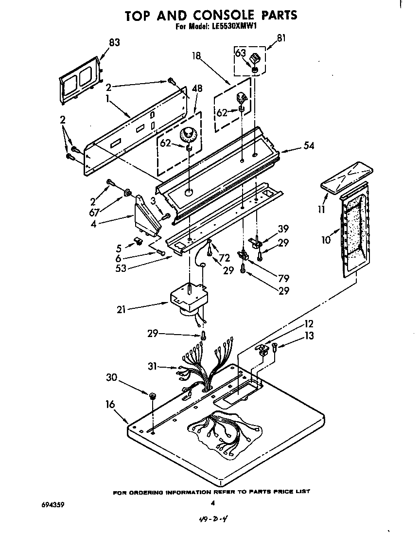 Whirlpool LE5530XMW1 null diagram