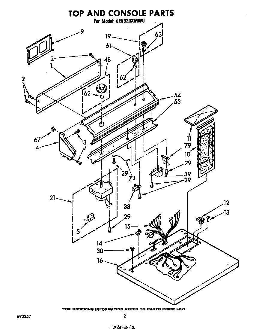 Whirlpool LE5920XMW0 null diagram